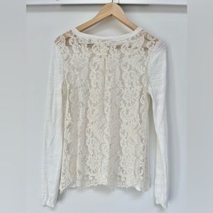 Beautiful lace back top- CAbi